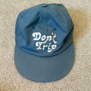 Blue 'Don't Trip' Embroidered Cap